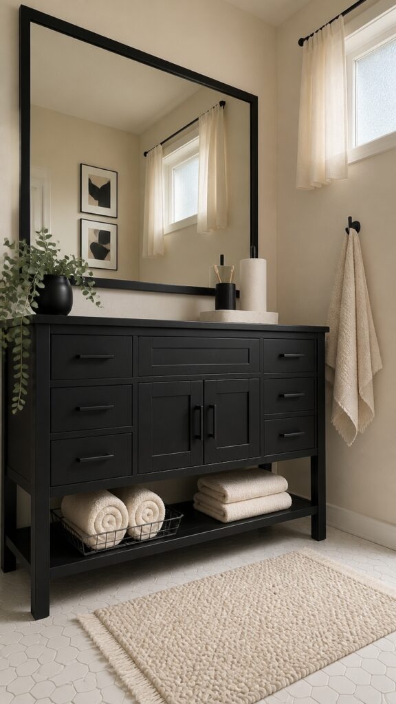 What Makes Black & Cream Bathrooms Perfect for Women Who Treat Their Home Like a Gallery