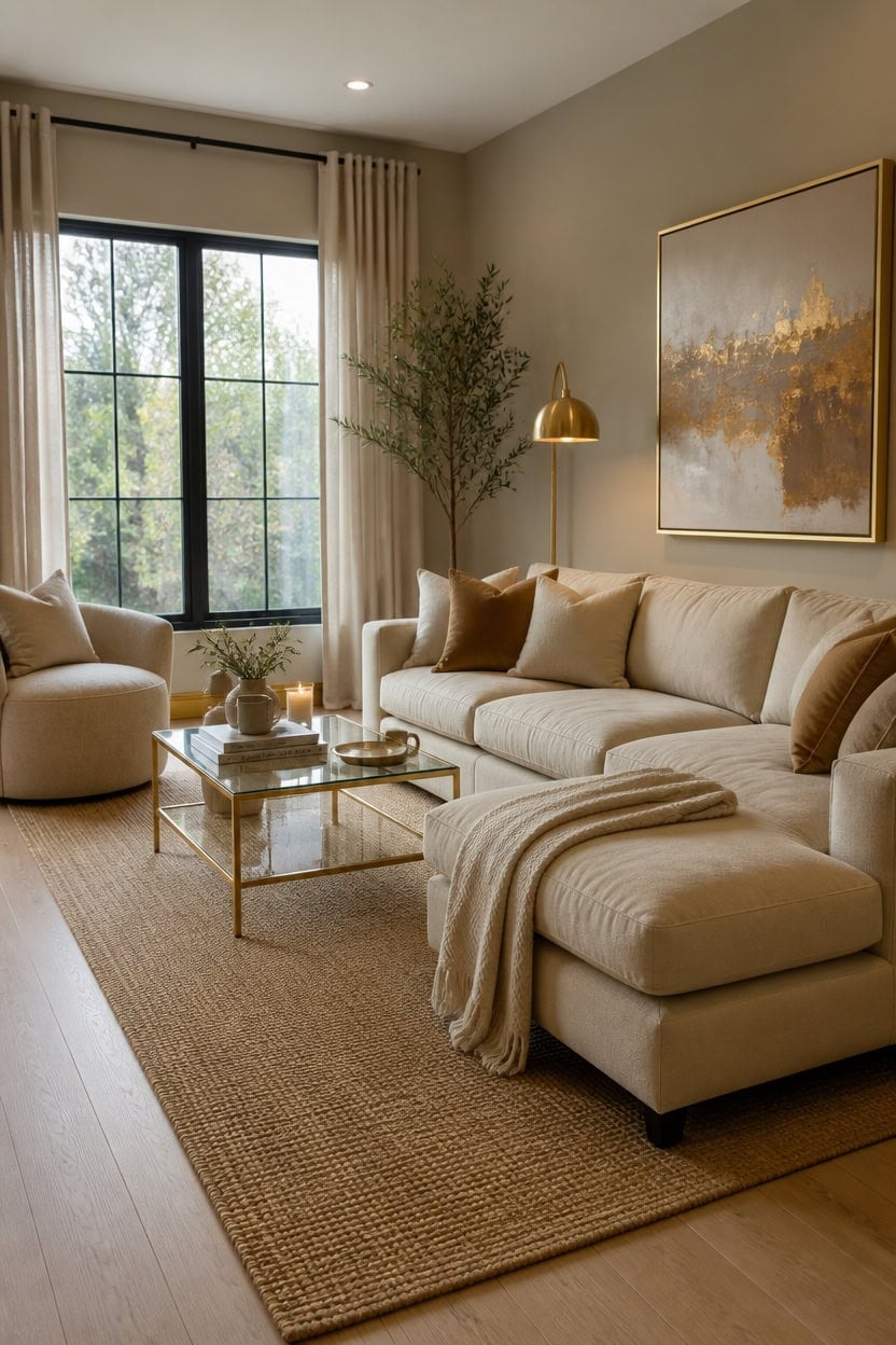 gilded rug anchors palette