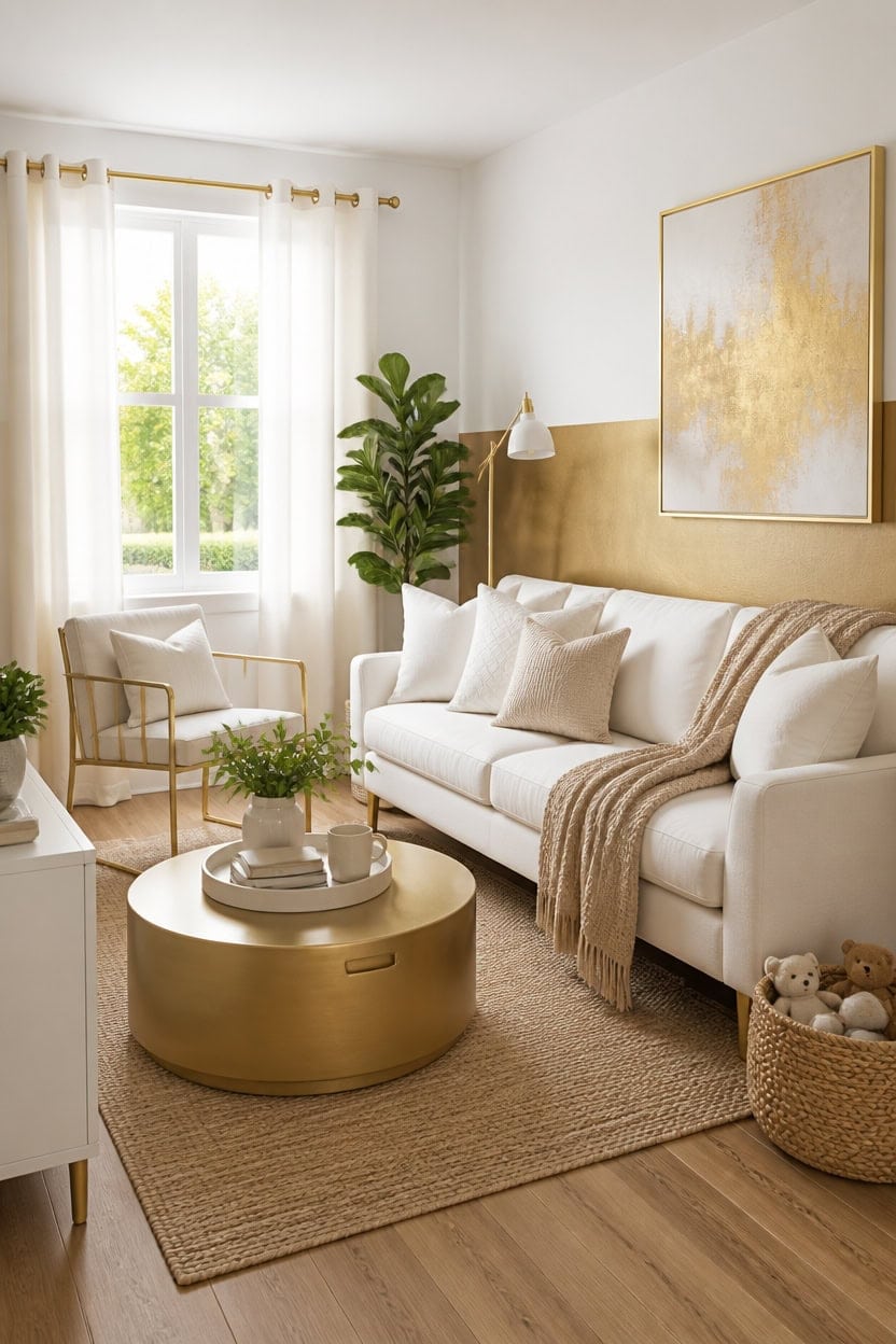 gold accented kid friendly upgrades