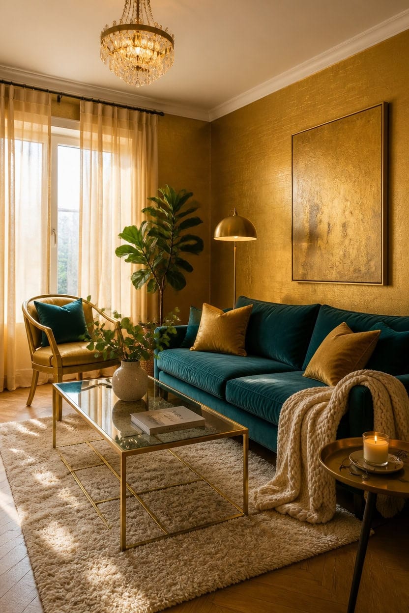 gold accented soft elegance