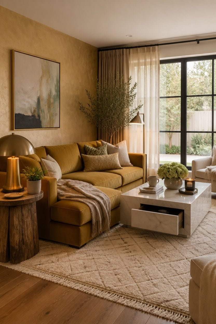gold accented sustainable luxury