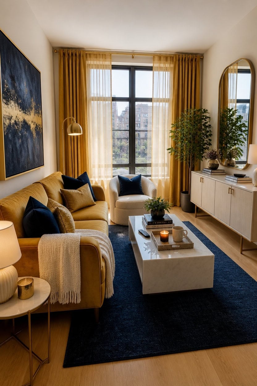 gold navy luxe refresh