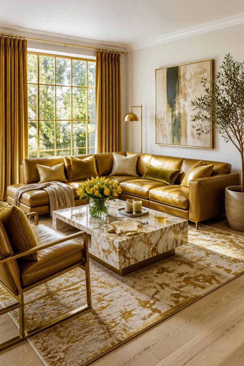 gold room finish care