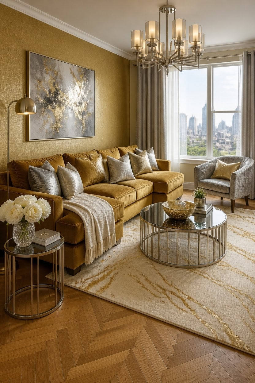 gold silver balanced living