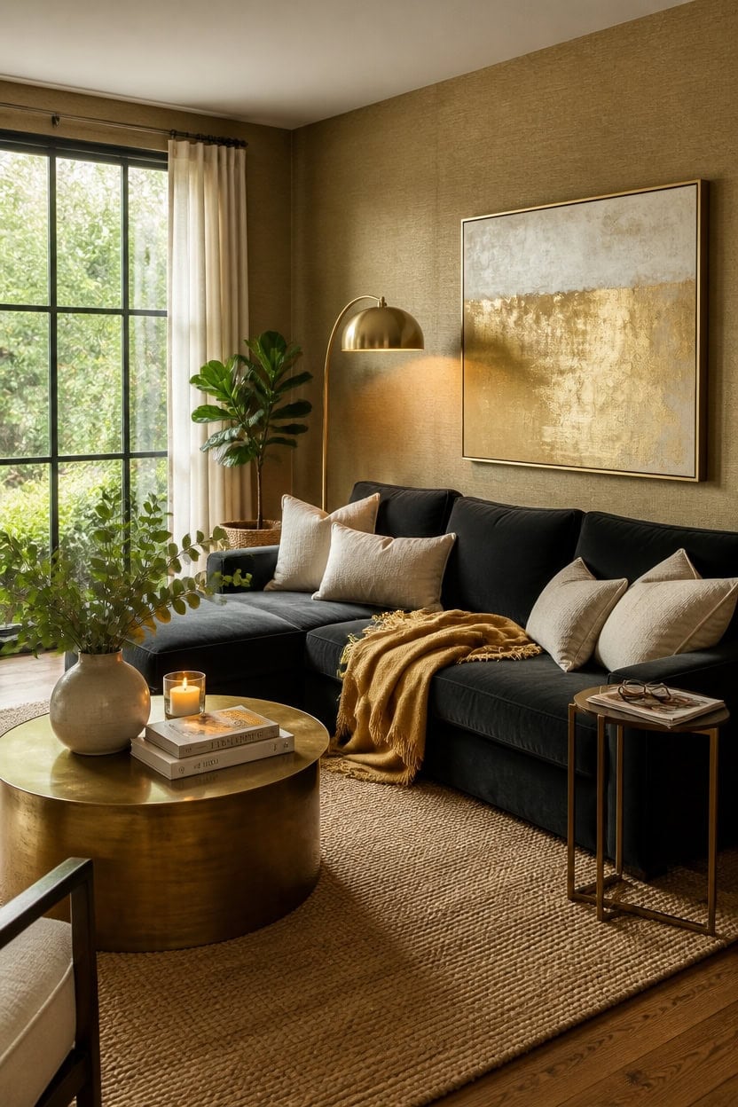 gold wallpaper style guide