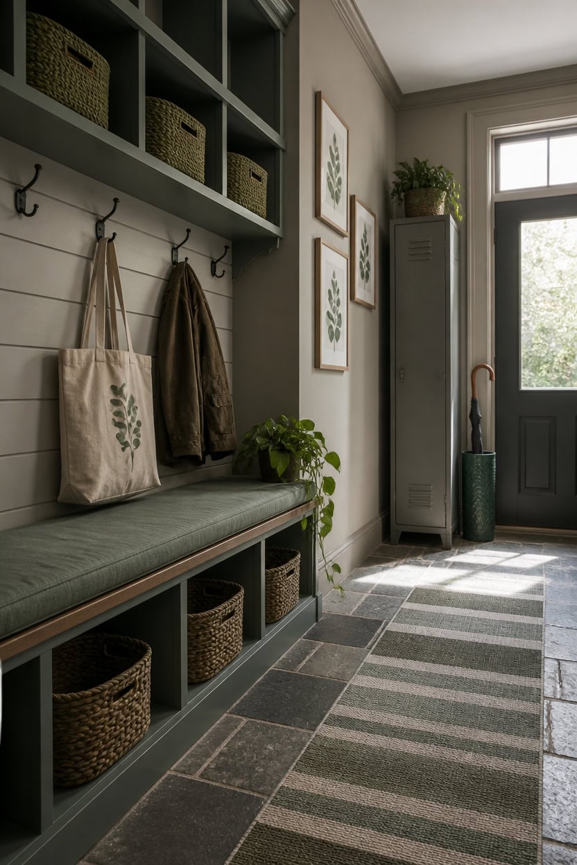 gray and green harmony