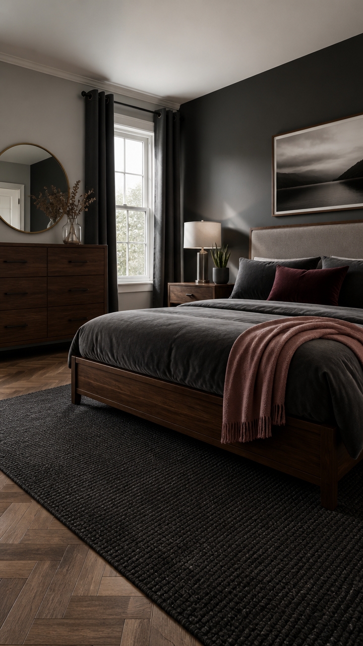 gray and walnut harmony