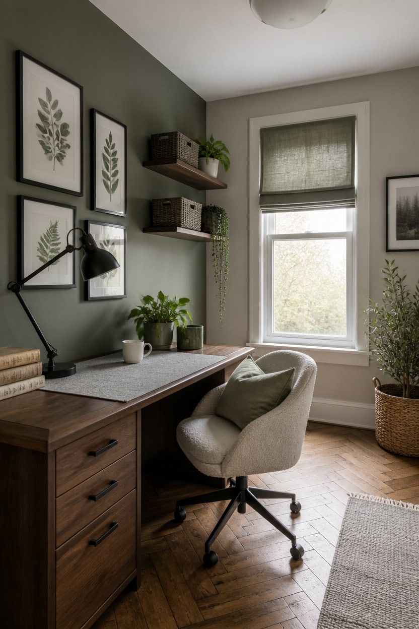 gray green lighting affects paint