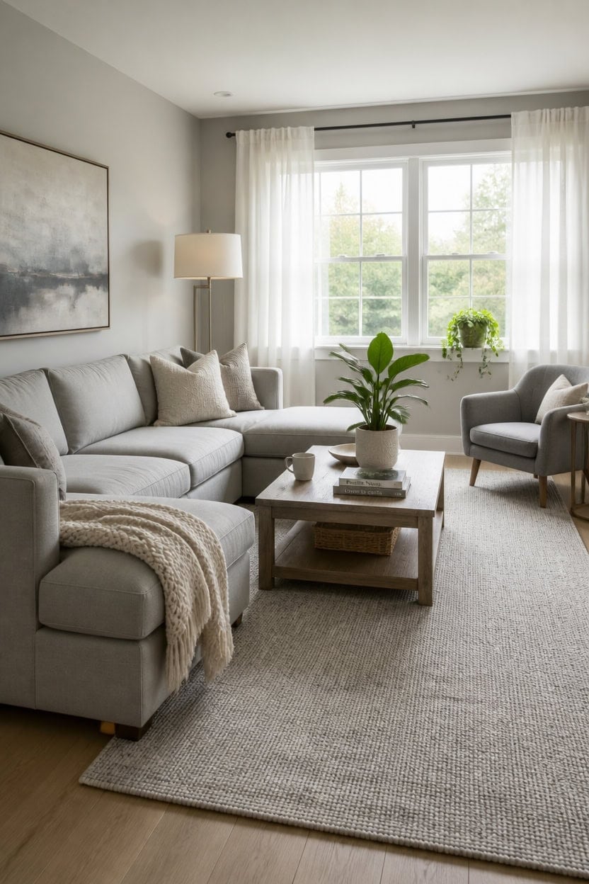 gray neutral living room d cor