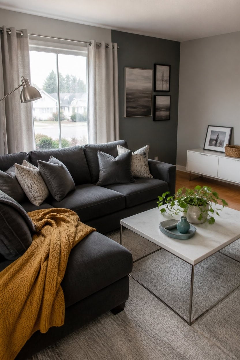 gray room diy makeover