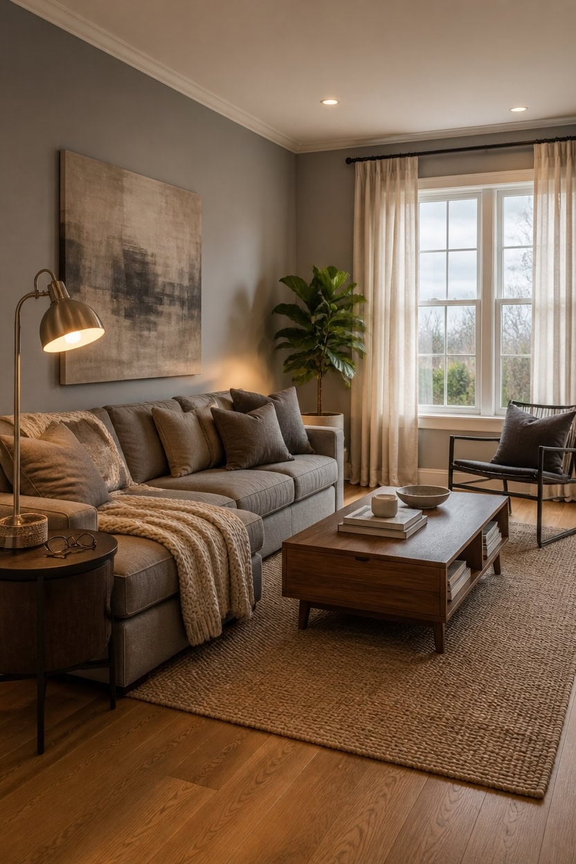 gray room lighting guide