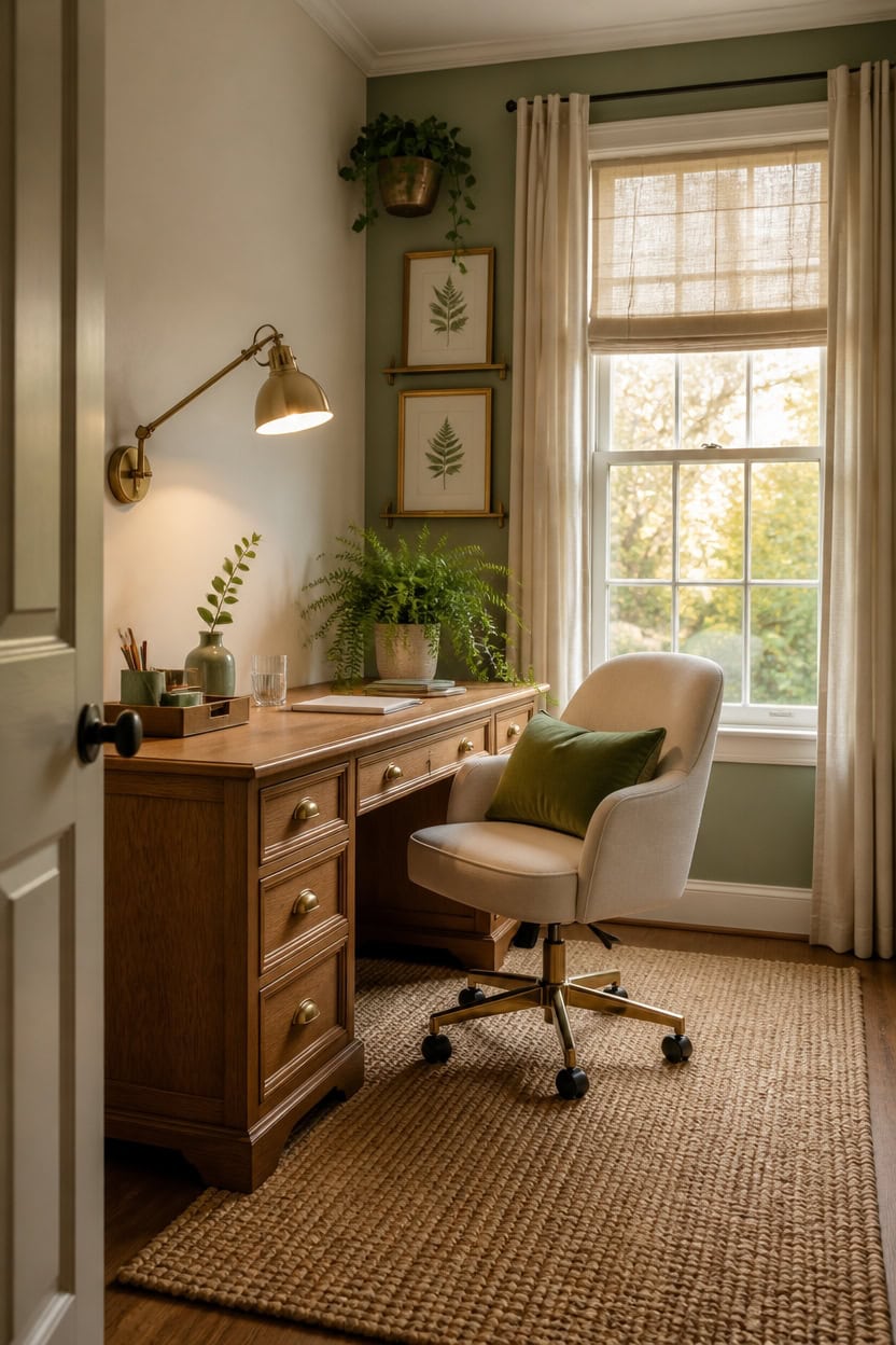 green and cream curated finishing touches