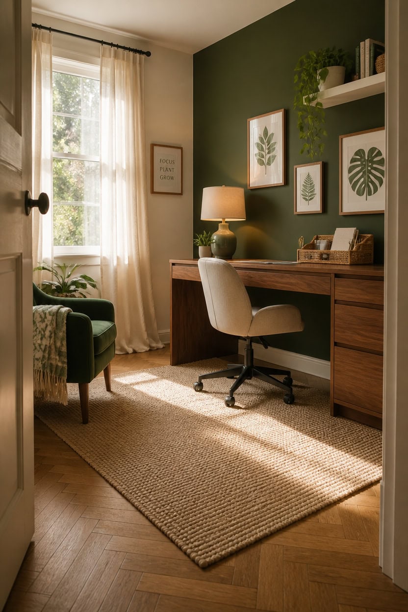 green and cream harmony