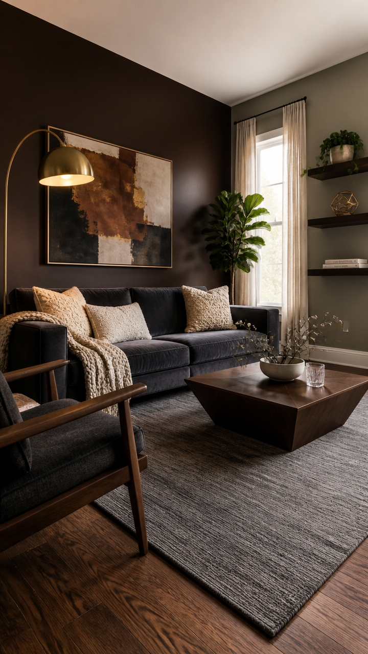 grounded elegance in gray brown