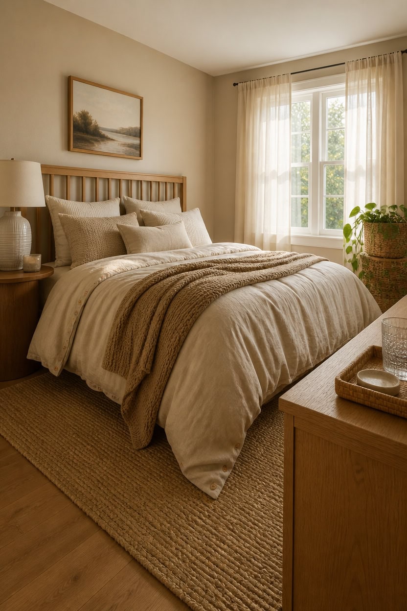 layered beige textures for richness