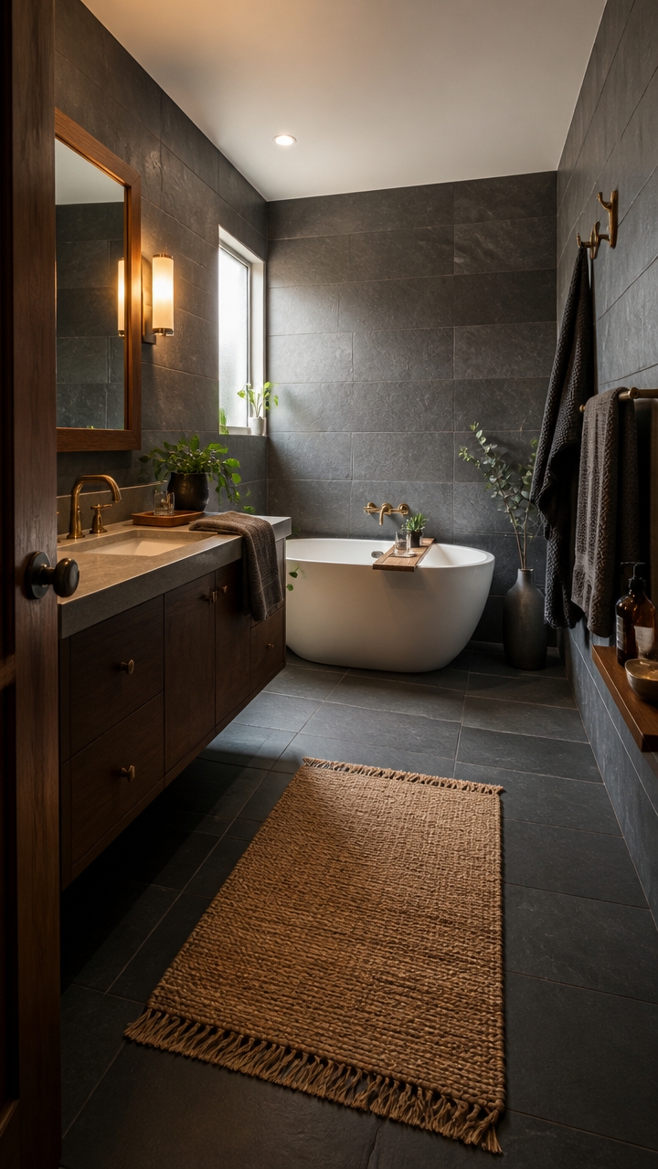 layered slate walnut bronze textures