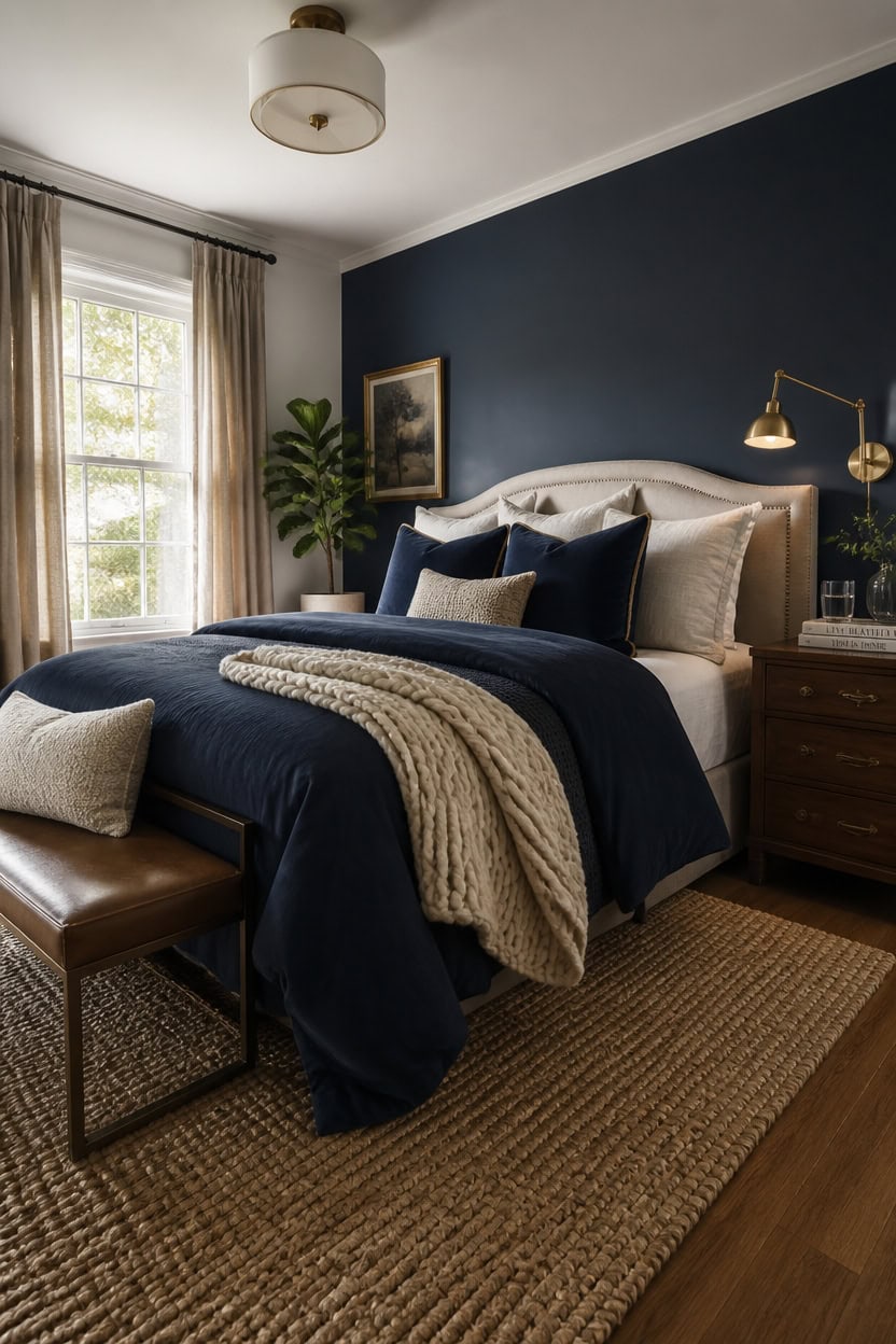 layered textures for navy