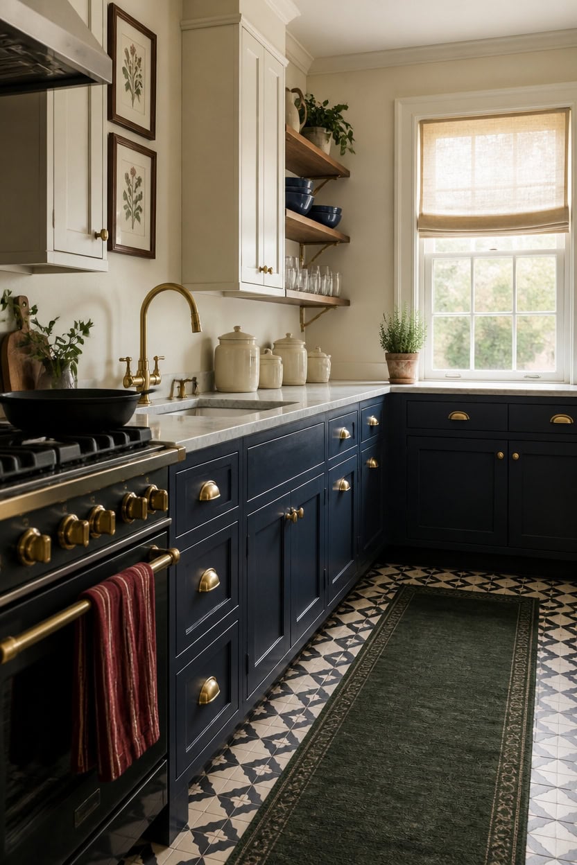 layered victorian kitchen palette