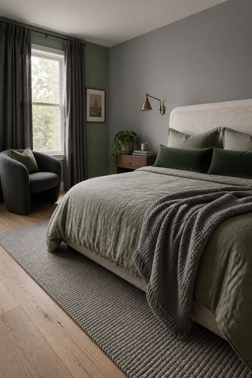 linen boucle velvet texture mix