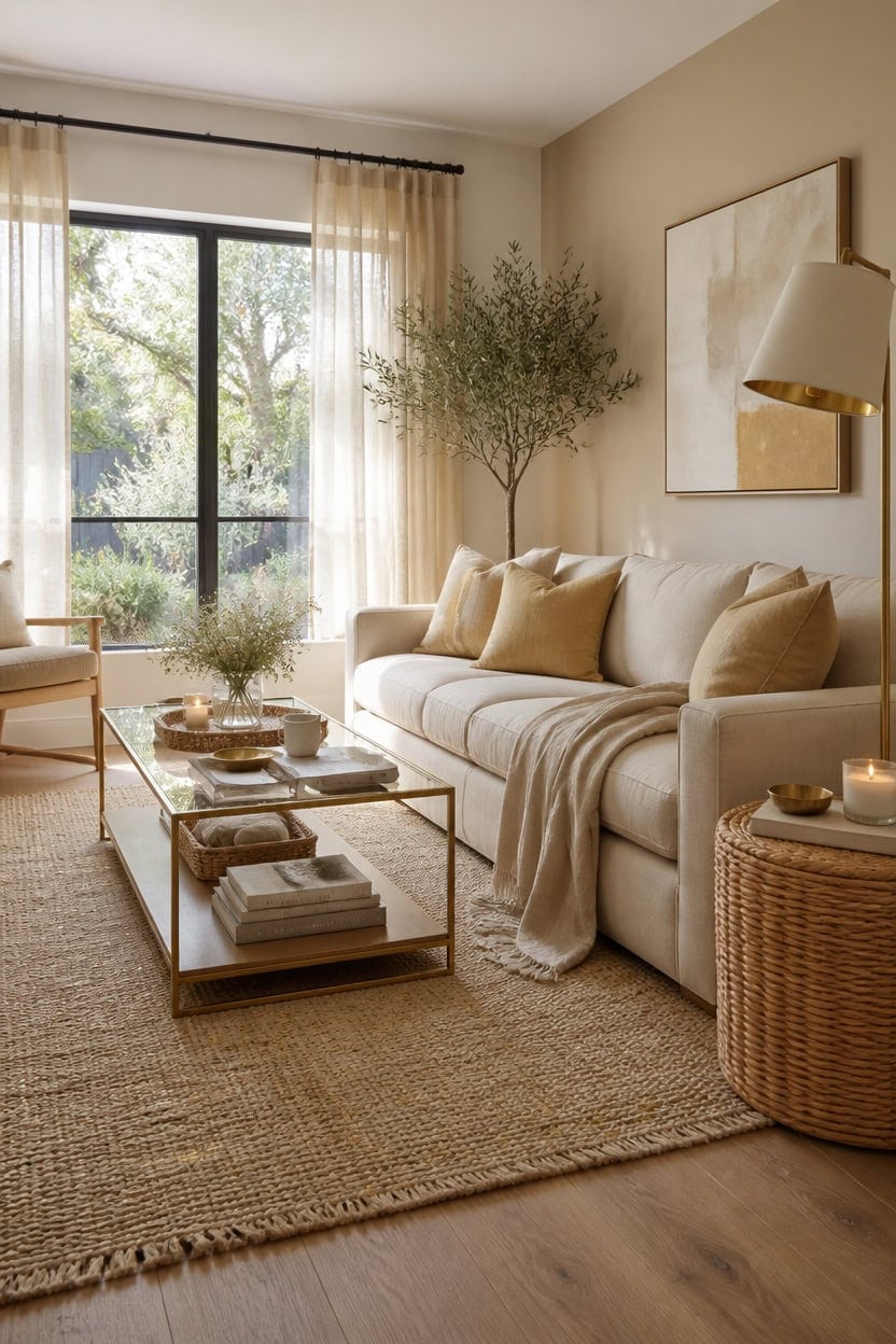 linen gold woven softness