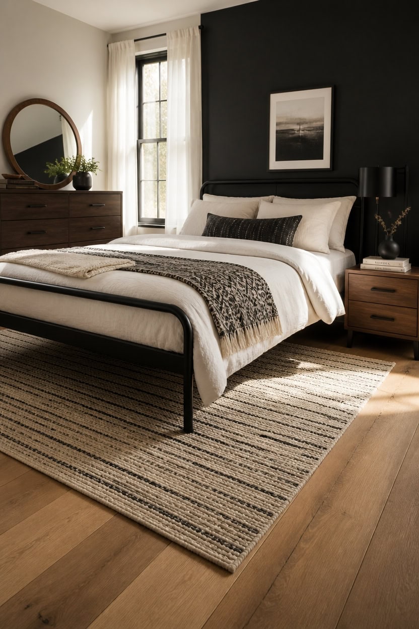 matte black and walnut