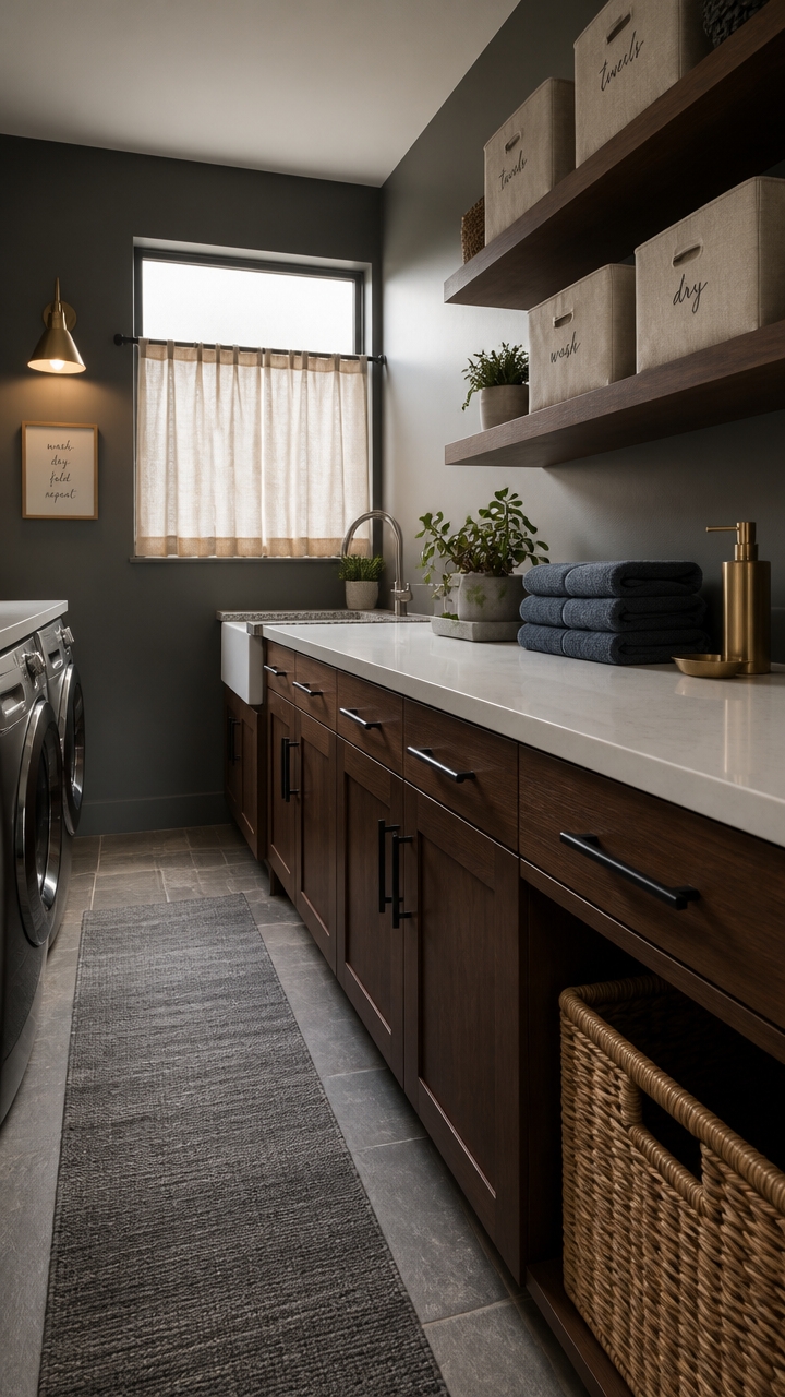 matte pale countertops complement walnut