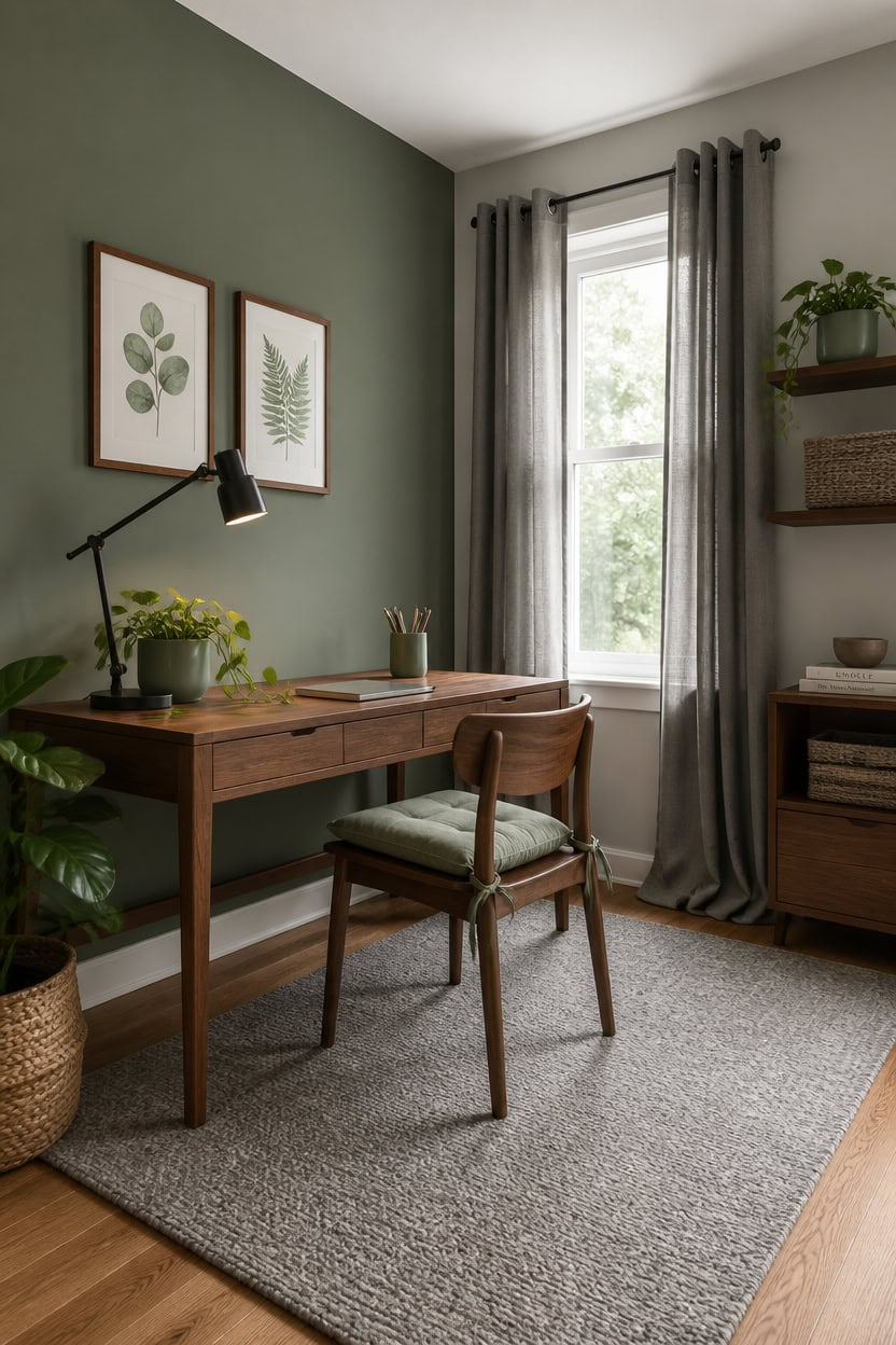 matte pewter green backdrop
