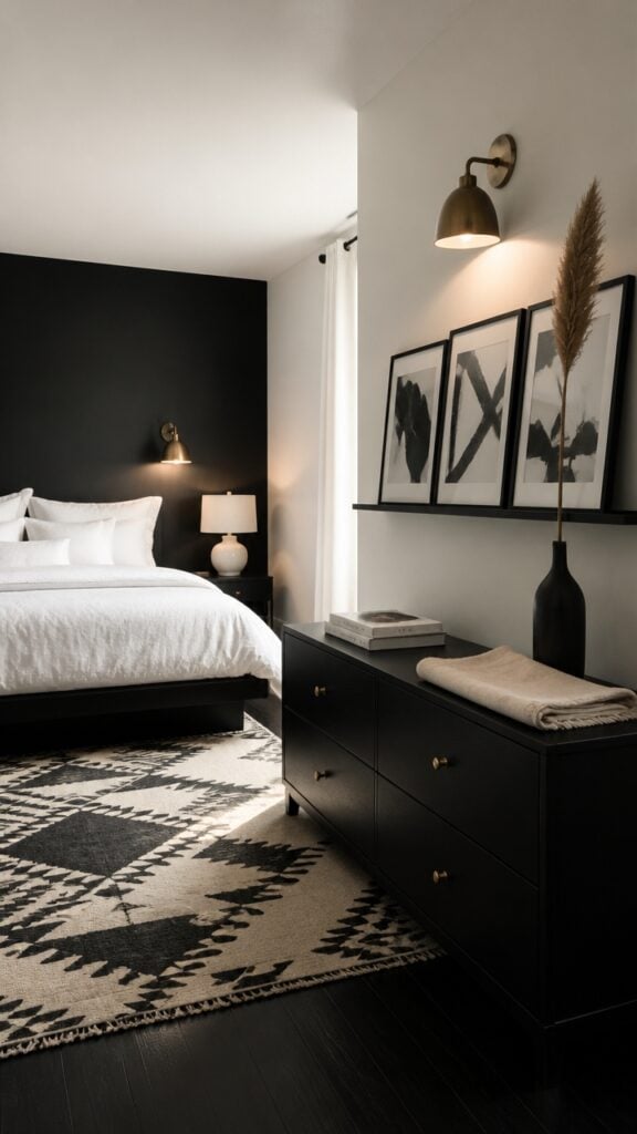 How to Style a Black & White Bedroom for Women Who Edit Until It’s Perfect