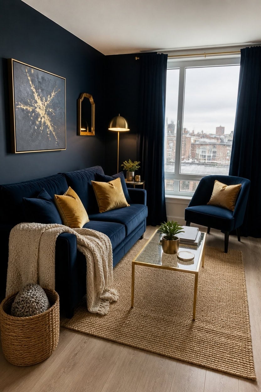 navy and gold elegance