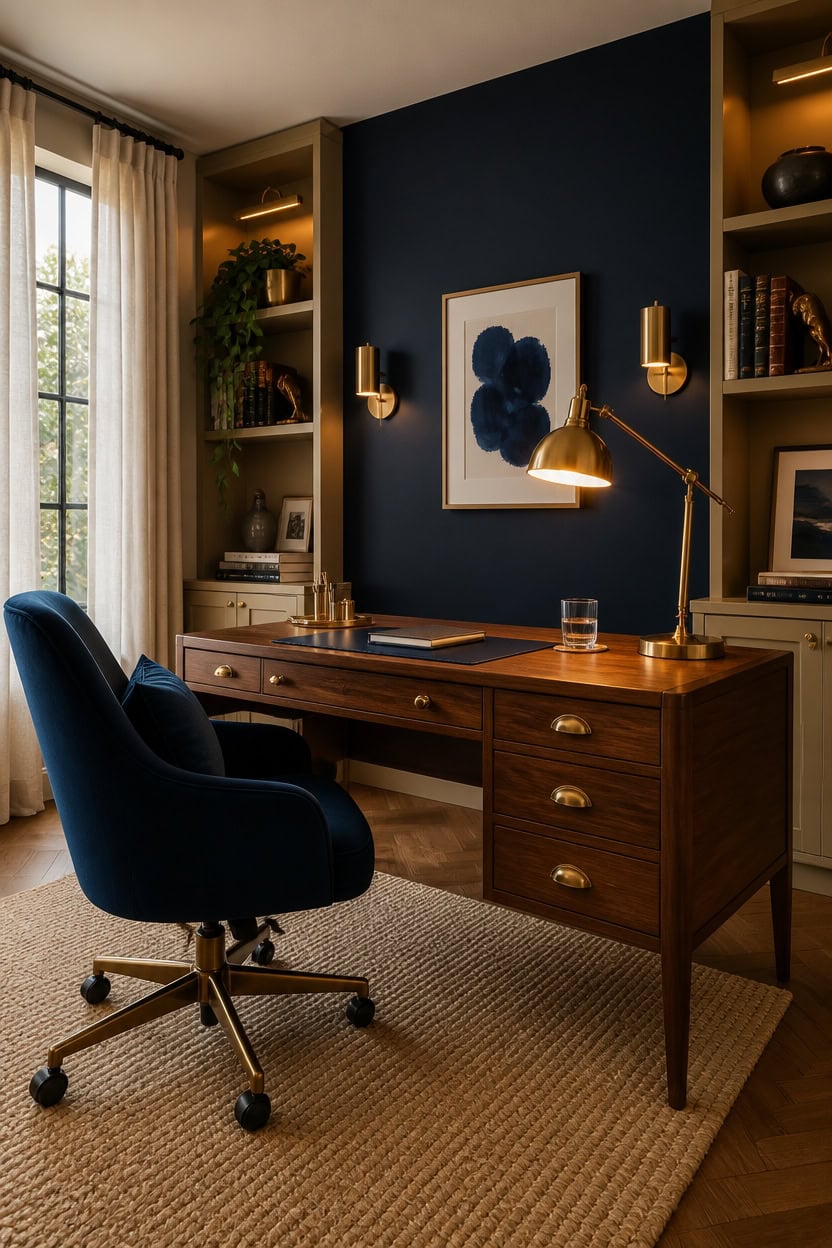 navy brass budget friendly office
