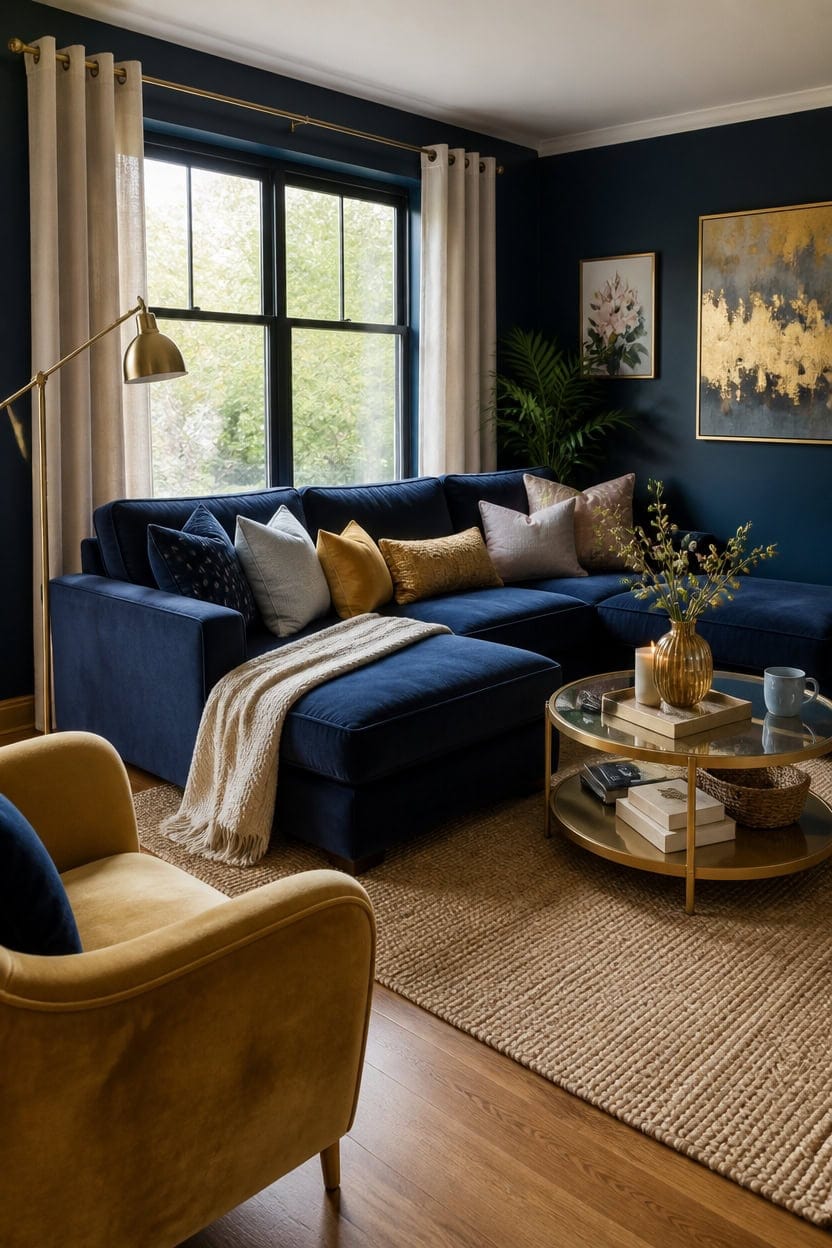 navy gold seasonal refresh