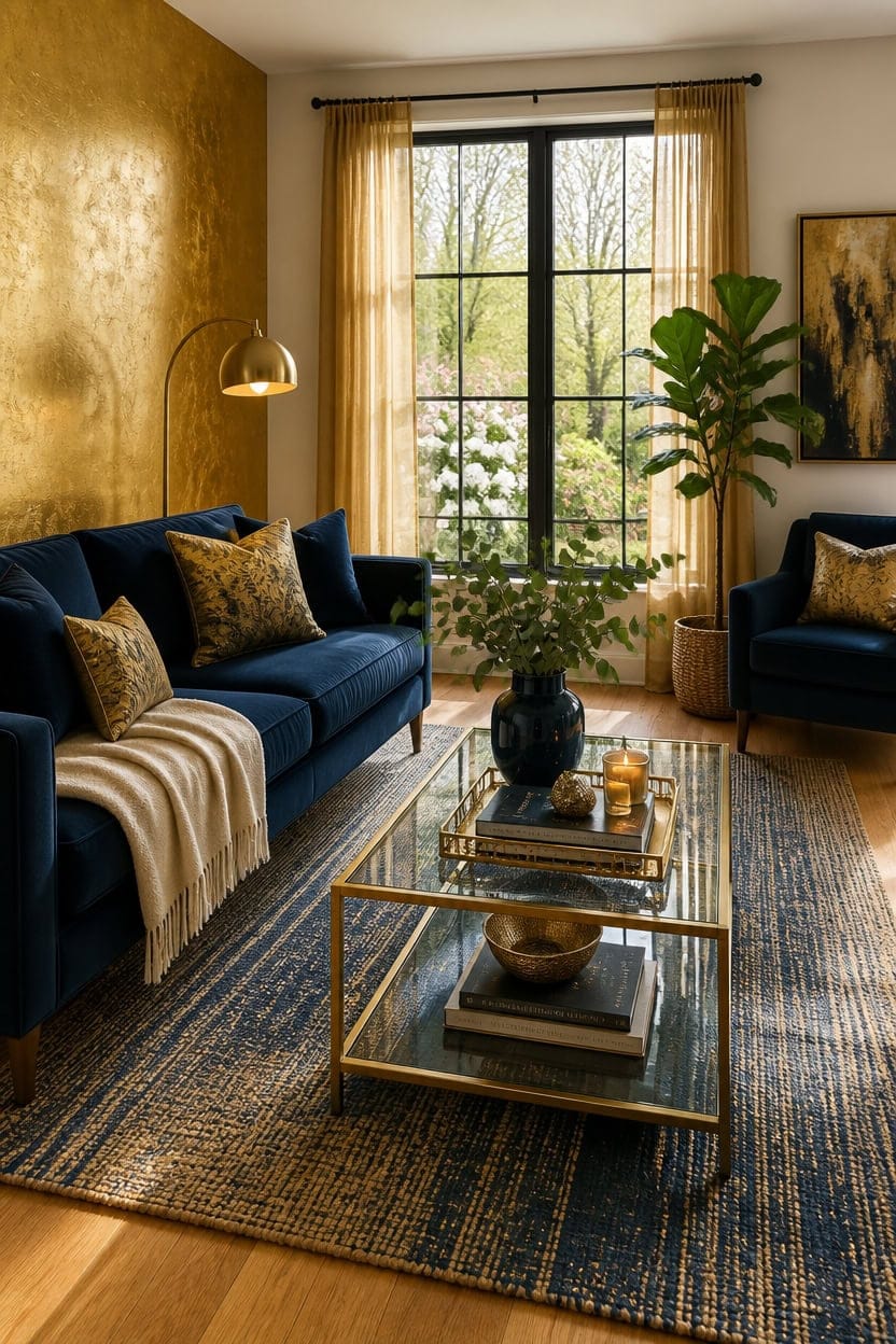 navy gold seasonal refresh