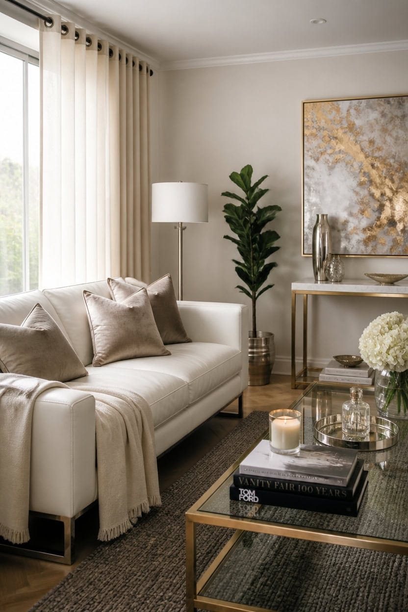 neutral base highlights metals