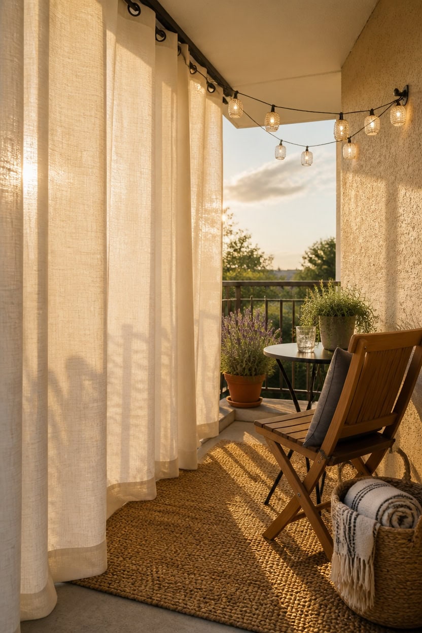 outdoor rated solution dyed curtains
