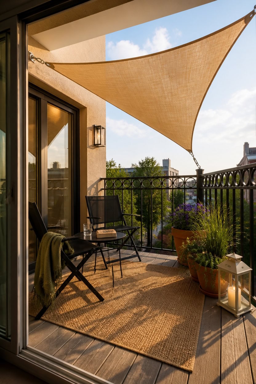 removable hdpe shade sail system