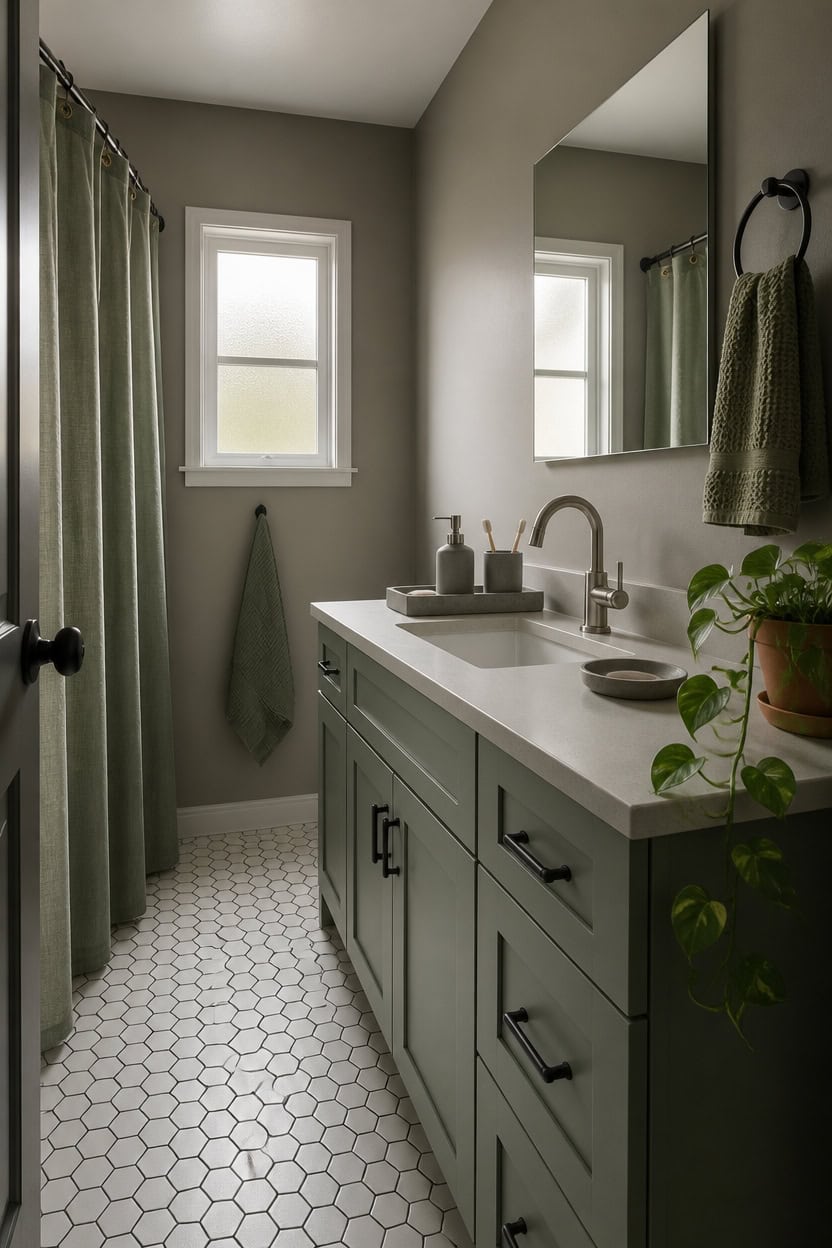 remove guest only bathroom decor