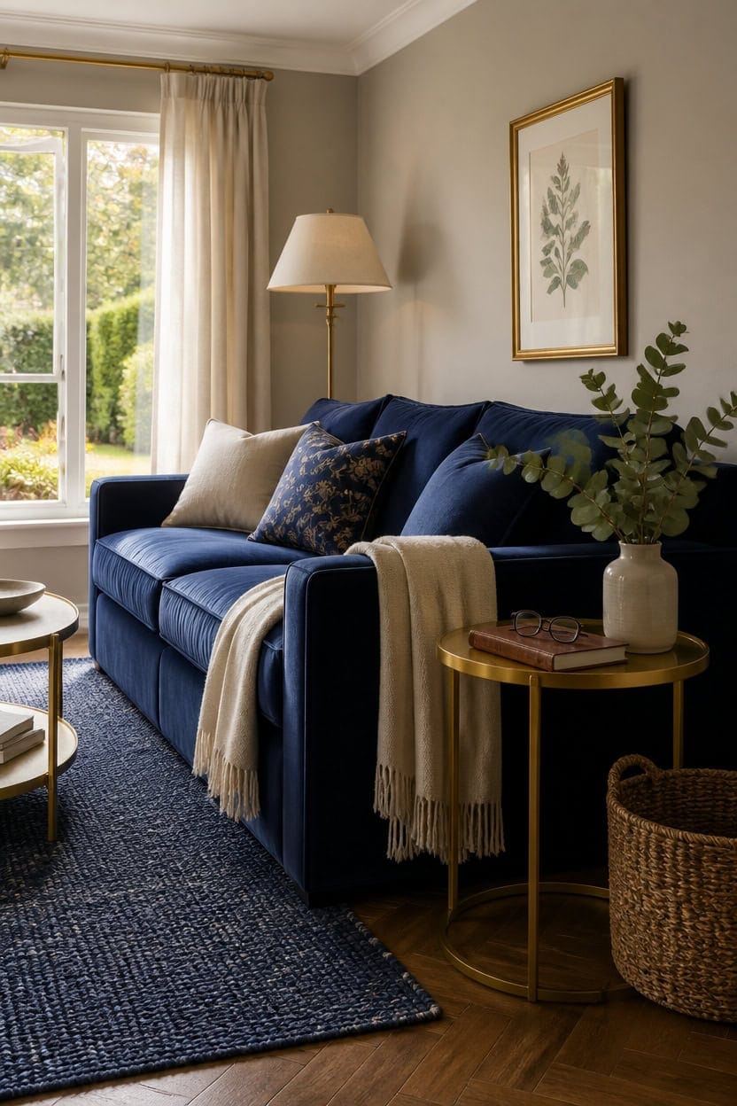 royal blue gold balance