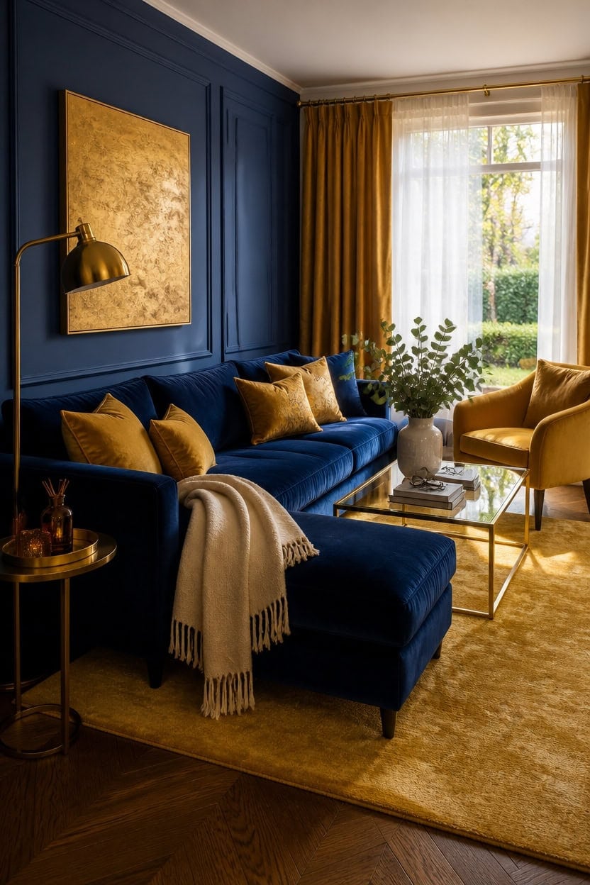 royal blue gold sanctuary