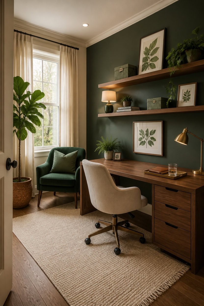 sage forest olive accents