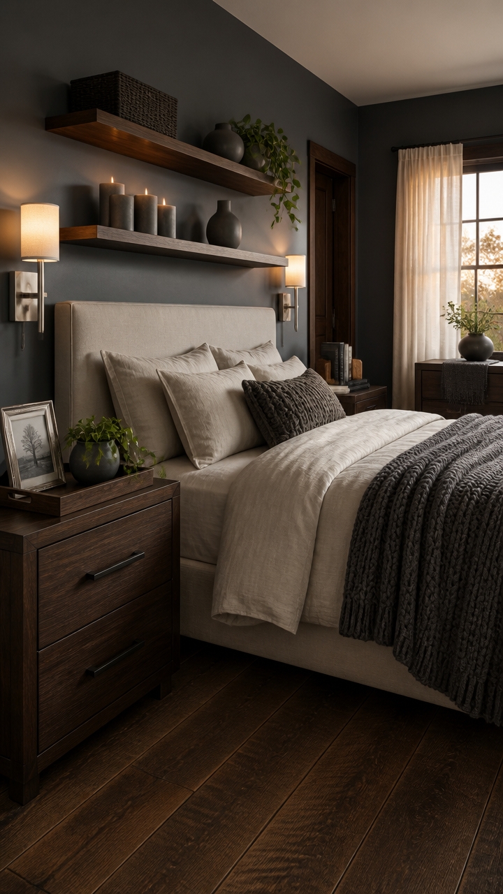 slate and walnut curated surfaces