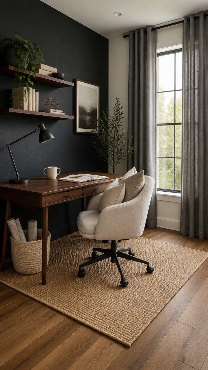 slate gray dark walnut