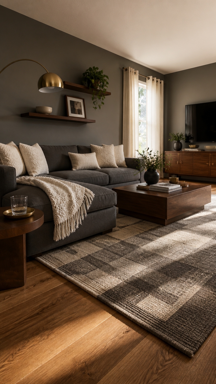 slate gray dark walnut