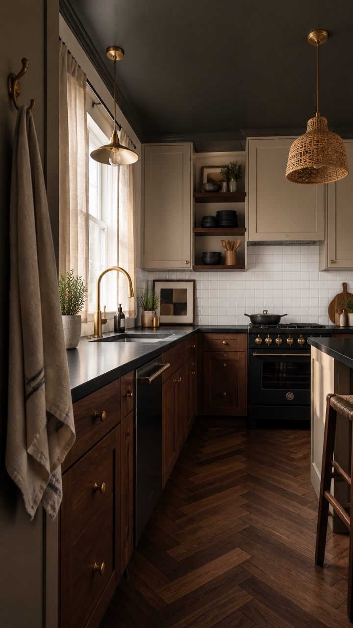 sophisticated evening ready kitchen oasis