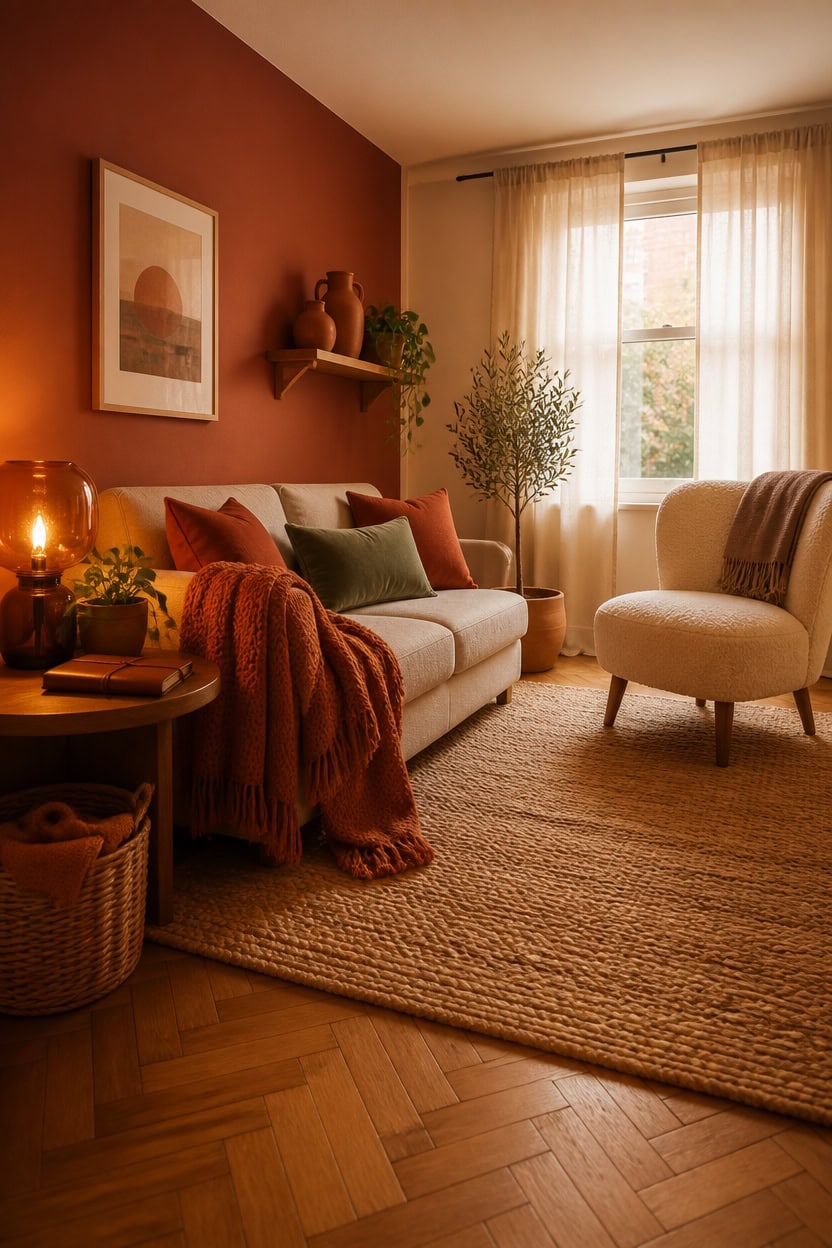 terracotta forward cozy warm palette