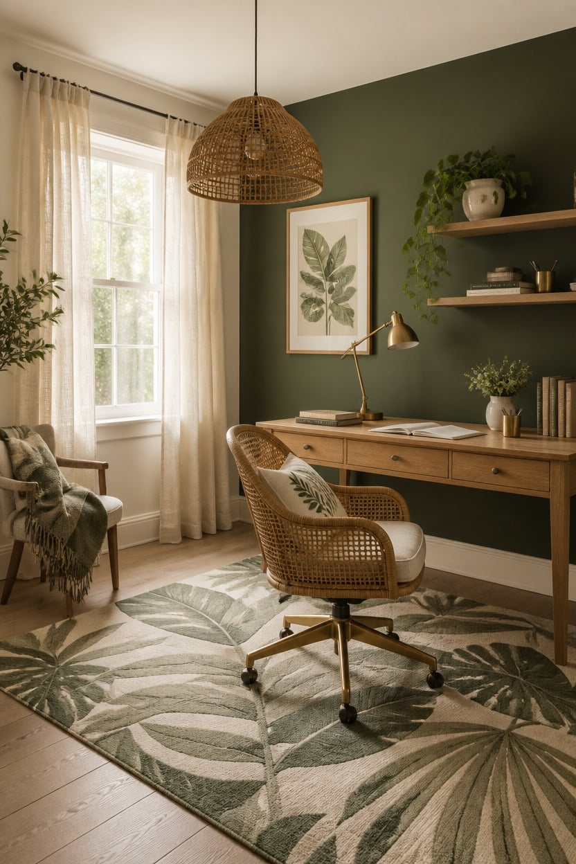 two scale botanical pattern restraint