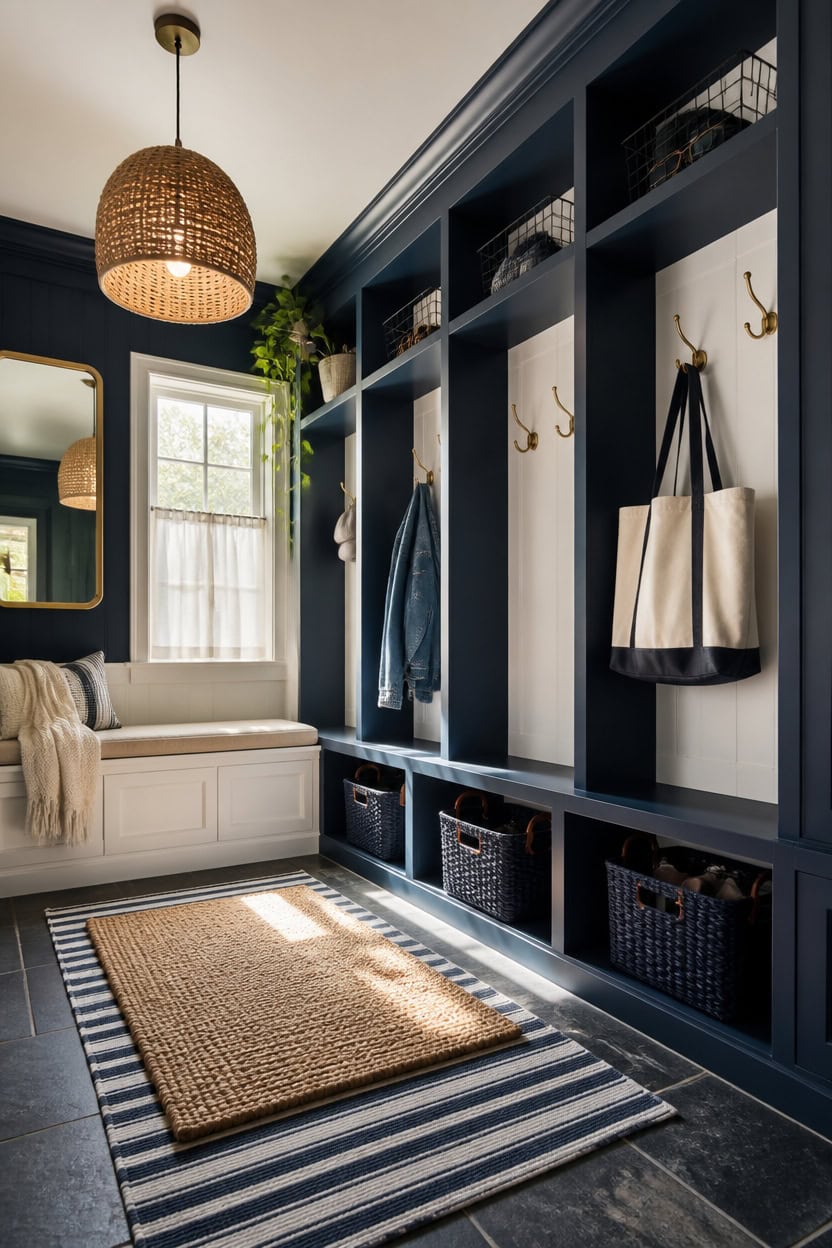 undertone stable navy mudroom