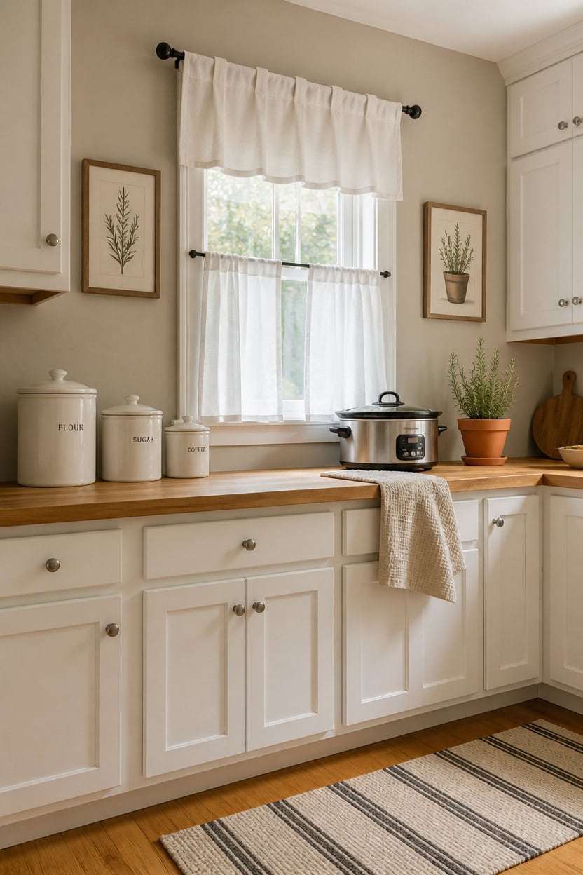 valances cafe curtains paint