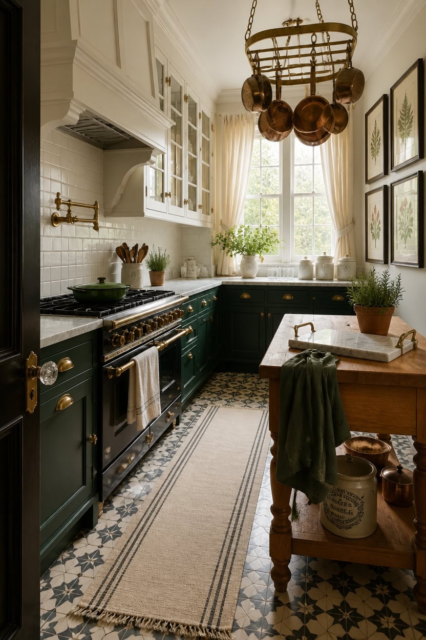victorian inspired practical kitchen design
