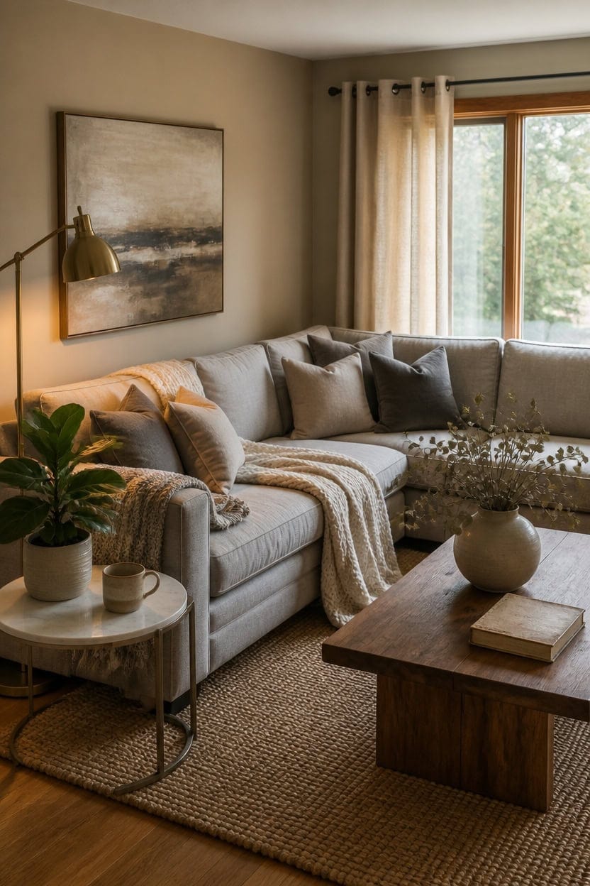 warm beige gray harmony
