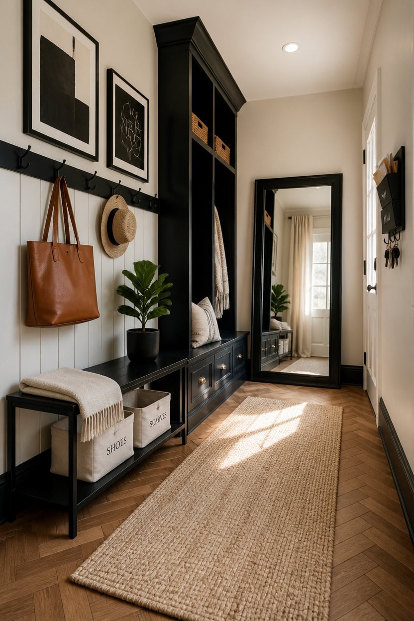 warm black with cream